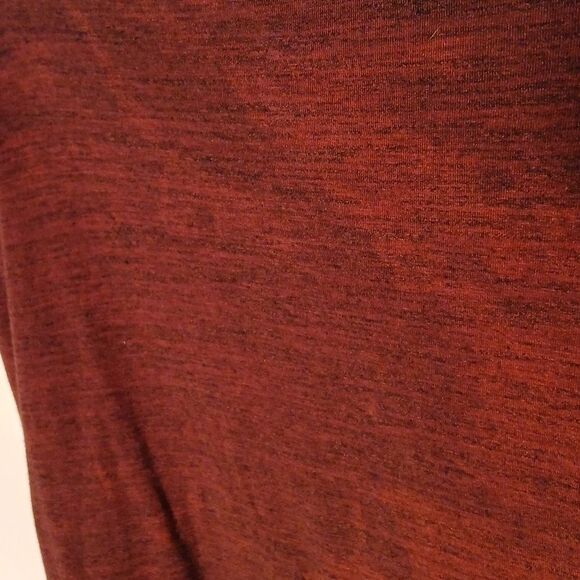 Men's Maroon Long Sleeve Top RL17 - Picture 4 of 5